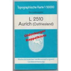 Topographische Karte L2510 Aurich (Ostfriesland) 1:50000 Normalausgabe - Niedersächsisches Landesverwaltungsamt