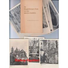 Der Madgeburger Dom und seine historischen Kunstschätze 12 echte Photographien (1945)