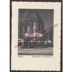 AK Heidelberg * Weihnachtsabend am Herkulesbrunnen * 1960 * PC -