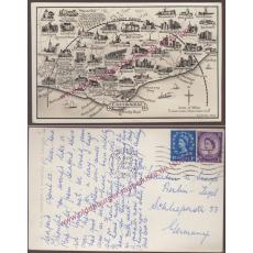 AK  EASTBOURNE / Britain - England 1961 gel.  Postcard -