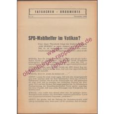 SPD-Wahlhelfer im Vatikan ?  (1962)  - Koch, Wolf (Red.)