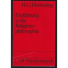 Einführung in die Religionsphilosophie - Hubbeling, Hubertus G