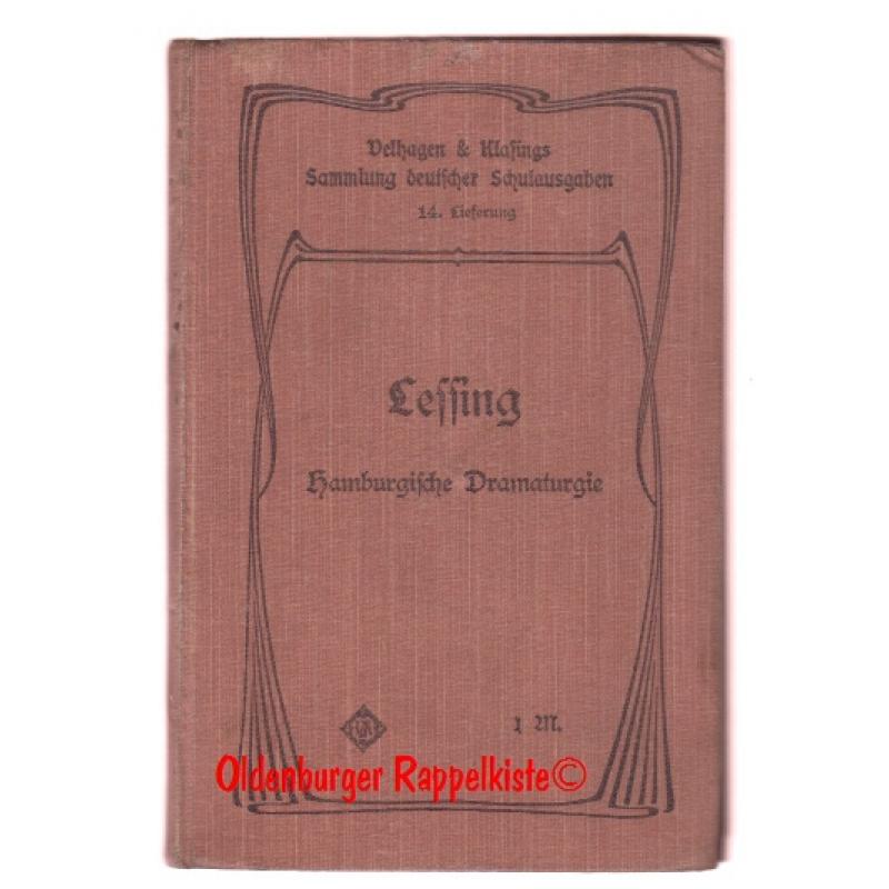 Hamburgische Dramaturgie (1905)  - Lessing, Gotthold Ephraim