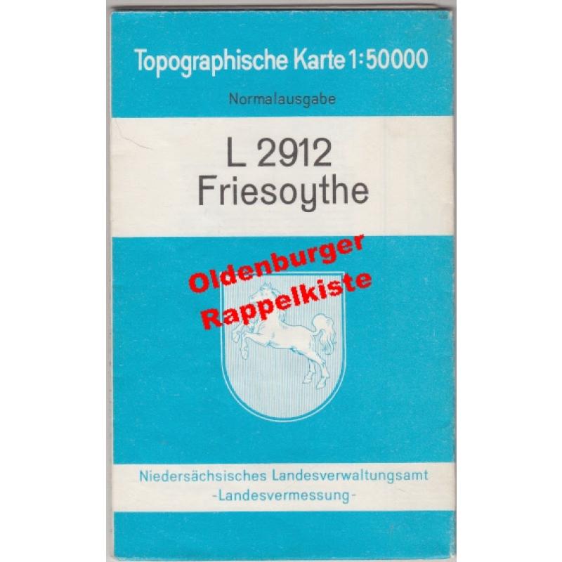 Topographische Karte L2912 Friesoythe 1:50000 Normalausgabe - Niedersächsisches Landesverwaltungsamt