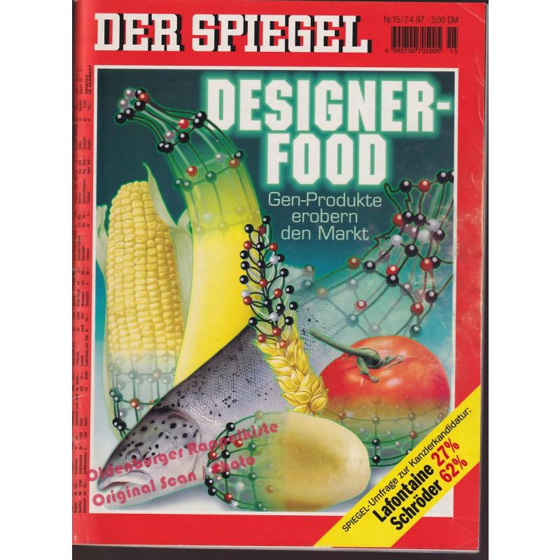 Der Spiegel N° 15/97: Designer Food; Gen Produkte erobern den Markt