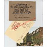 Schloßhotel BURG SCHWALENBERG Flyer & Postkarte & Rechnung  (1975) - Fam. Saul ( Betreiber)