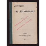 Extraits de Montaigne (1923) - Klein,Felix