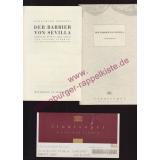 Programmheft  Der Barbier von Sevilla   Gioachino Rossini  1997 - Staatsoper Unter den Linden (Hrsg)