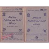 American political and social history: in two Volumes,Vol. 1 & 2  (1944)  - Faulkner, Harold Underwood