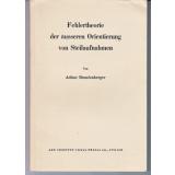 Fehlertheorie der äusseren Orientierung von Steilaufnahmen (1946)  - Brandenberger, Arthur