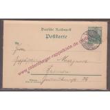 Postkarte Deutsche Reichspost frankiert Oldenburg 1900 gel. -
