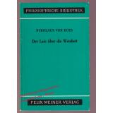 Der Laie über die Weisheit: Idiota de sapienta  - Kues, Nikolaus von