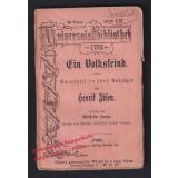Ein Volksfeind: Schauspiel in 5 Aufzügen RUB 1702 (1883)  - Ibsen,Henrik