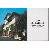 Villa LE BARONE: Panzano in Chianti (Prov. Firenze) ITALIA; Werbe-Flyer