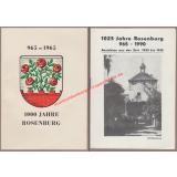 1000 Jahre Rosenburg  965 -1965   / 1025 Jahre Rosenburg 965 - 1990 -