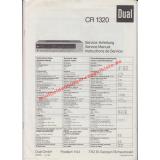 Service Manual DUAL CR 1320 (HiFi-Receiver) 