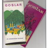 GOSLAR - Faltkarte - Tourist-Information  1964 & Info-Broschüre 1966 - Stadt Goslar ( Hrsg)