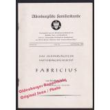 Das oldenburgische Pastorengeschlecht Fabricius  (1963)  - Büsing