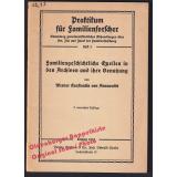 Familiengeschichtliche Quellen in den Archiven u.ihre Benutzung (1933)  - Arnswaldt, W.K.v.