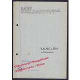 Produktmerkblatt: KAURIT - LEIM im Kaltverfahren u.a. (1953)   - BASF (Hrsg)