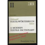 Textil-Wörterbuch: A Modern Textile Dictionary; Deutsch-Englisch Vol.II  