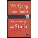 Anmerkungen zu Stalin  - Leonhard, Wolfgang