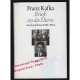 Briefe an die Eltern aus den Jahren 1922-1924  - Kafka, Franz