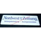 Emaille Schild  NWZ  Oldenburg um 1950/60  unbenutzt