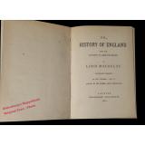 The History of England from the accession of James II.  Vol 1. - 10. (1849 - 1861)   - Macaulay,T.B.